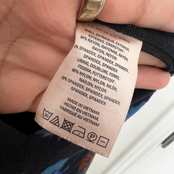 Anthropologie Moulinette Soeurs Sz L Willa Tie-Waist Jumpsuit‎ Women Boho Floral - Picture 16 of 16